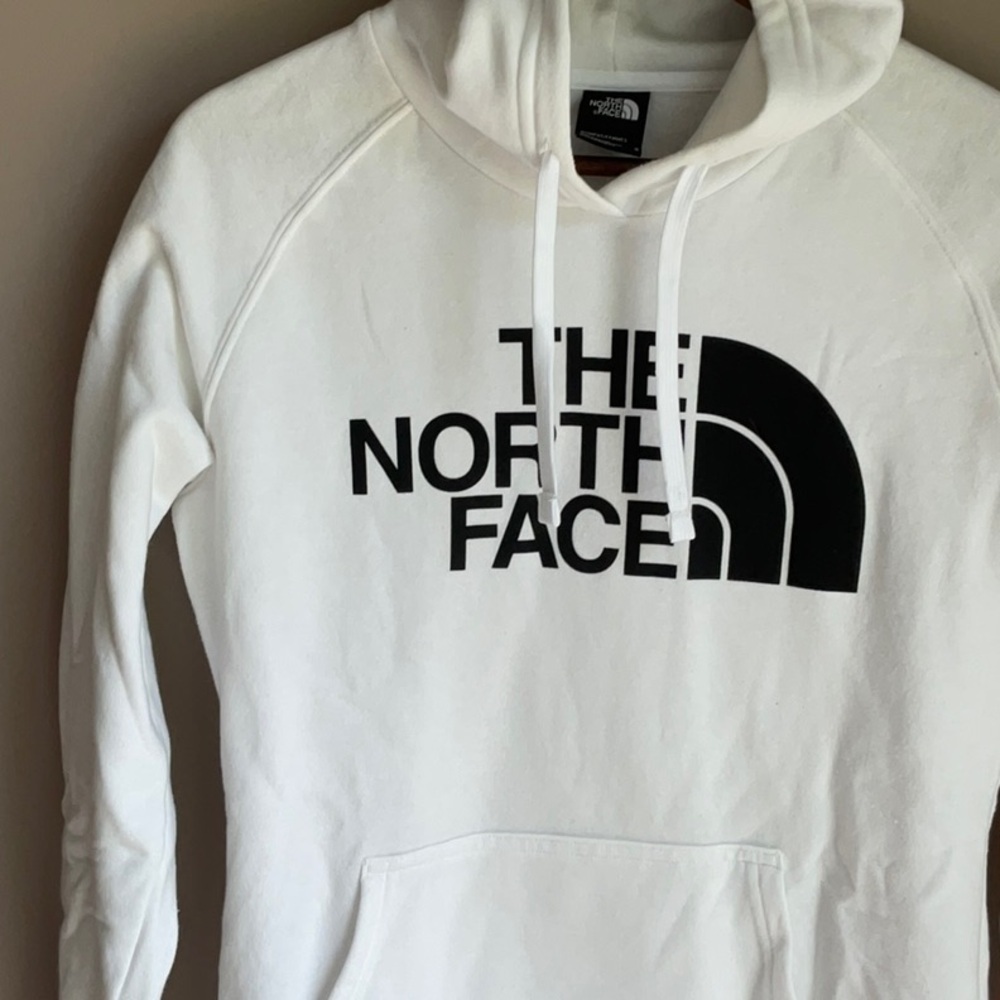 The North Face Pullover Hoodie Women’s White/Black M - Picture 4 of 6